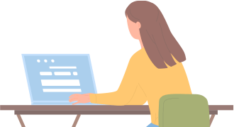 残業する女性のイラスト